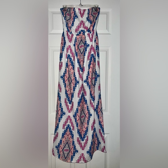 Pink Owl strapless maxi dress - size S - Picture 1 of 6